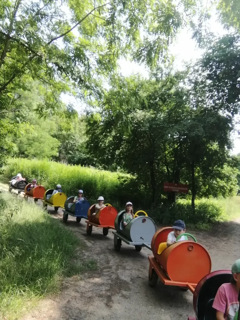 dzieci w wagonikach